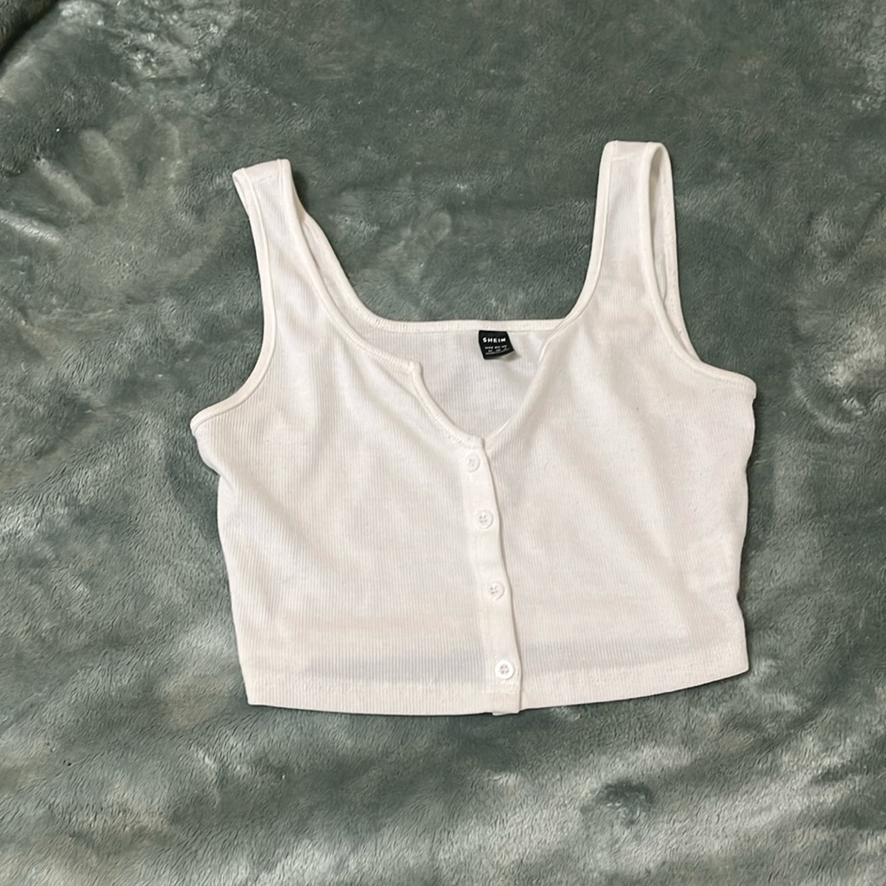 Very cropped tank top.